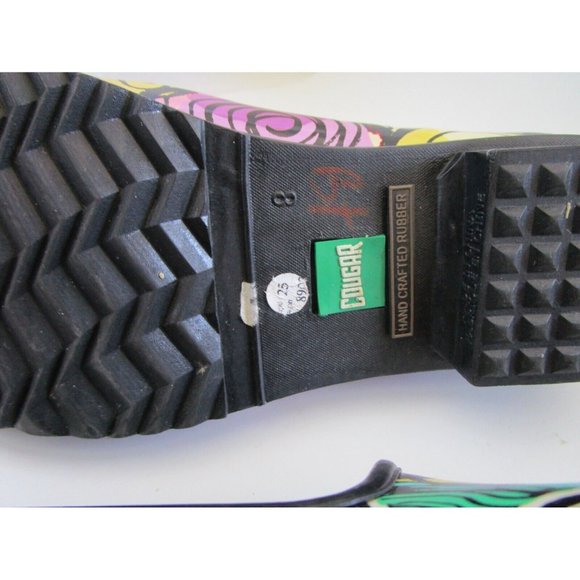 Cougar Women's "Love" Hand Crafted Rubber Slip on Shoes - Waterproof Size 8 - Picture 10 of 15